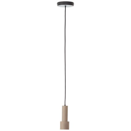 Brilliant - Ljuskrona med textilsladd CADIZ 1xGU10/10W/230V diameter 12,5 cm brons
