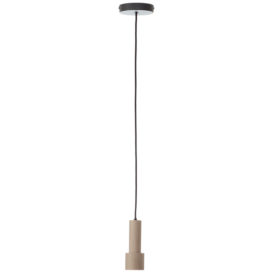 Brilliant - Ljuskrona med textilsladd CADIZ 1xGU10/10W/230V diameter 12,5 cm brons