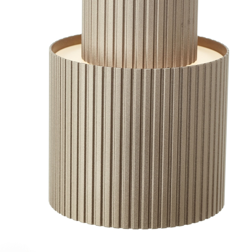 Brilliant - Ljuskrona med textilsladd CADIZ 1xGU10/10W/230V diameter 12,5 cm brons