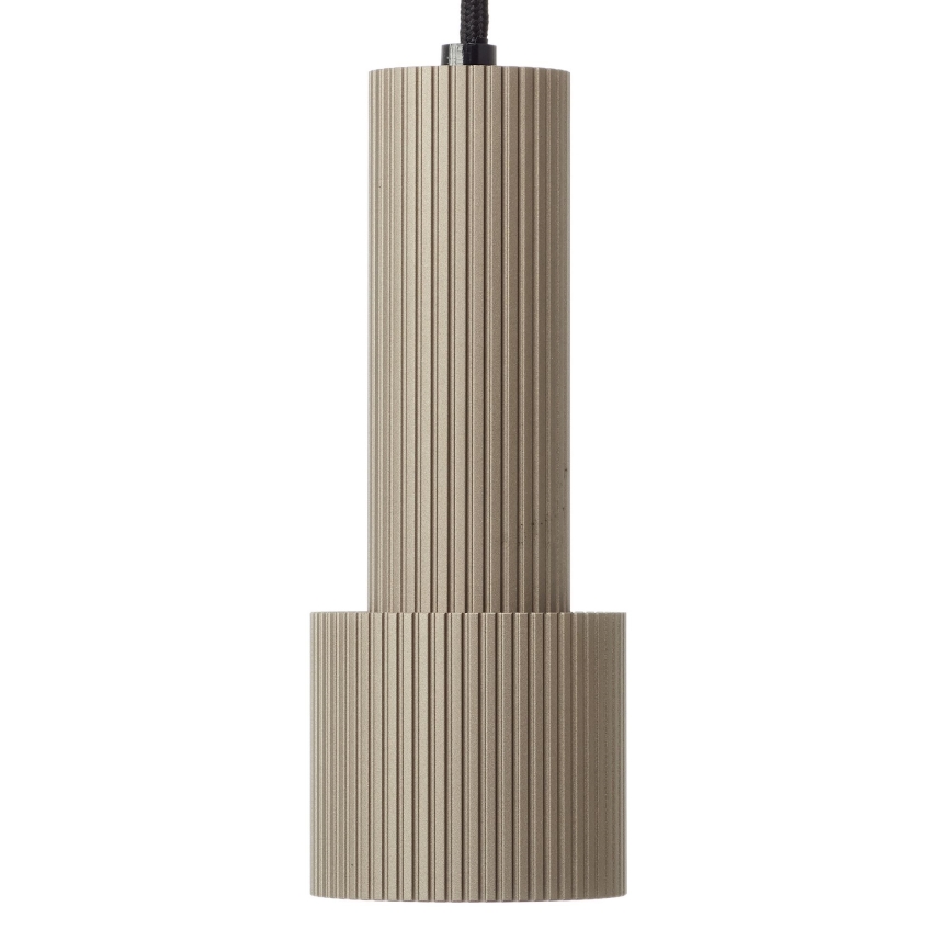 Brilliant - Ljuskrona med textilsladd CADIZ 4xGU10/10W/230V diameter 35 cm brons