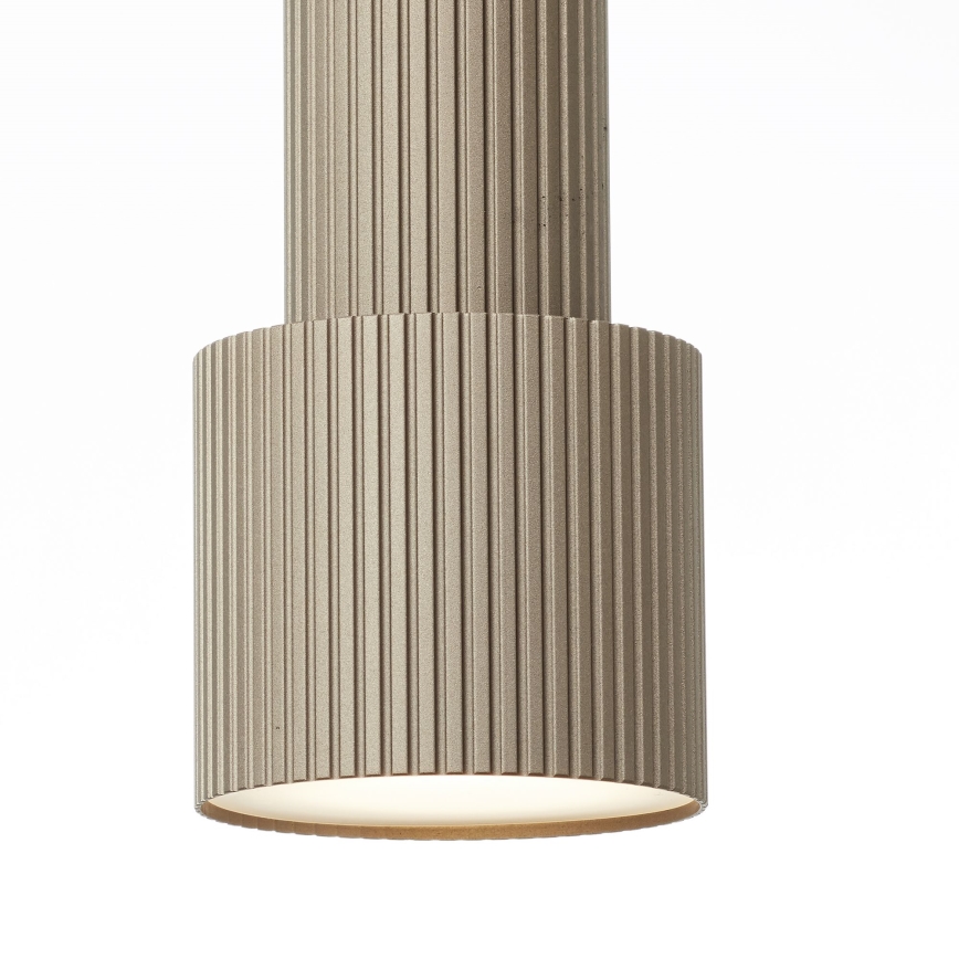 Brilliant - Ljuskrona med textilsladd CADIZ 4xGU10/10W/230V diameter 35 cm brons
