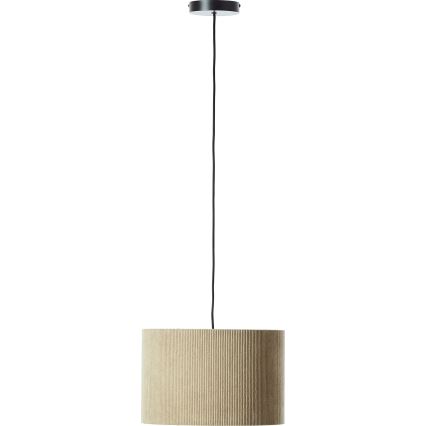 Brilliant - Ljuskrona med textilsladd TONY 1xE27/20W/230V diameter 35 cm beige
