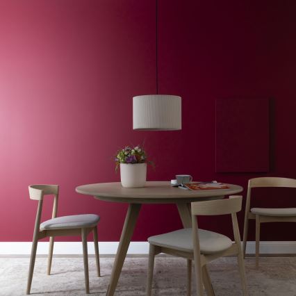 Brilliant - Ljuskrona med textilsladd TONY 1xE27/20W/230V diameter 35 cm beige
