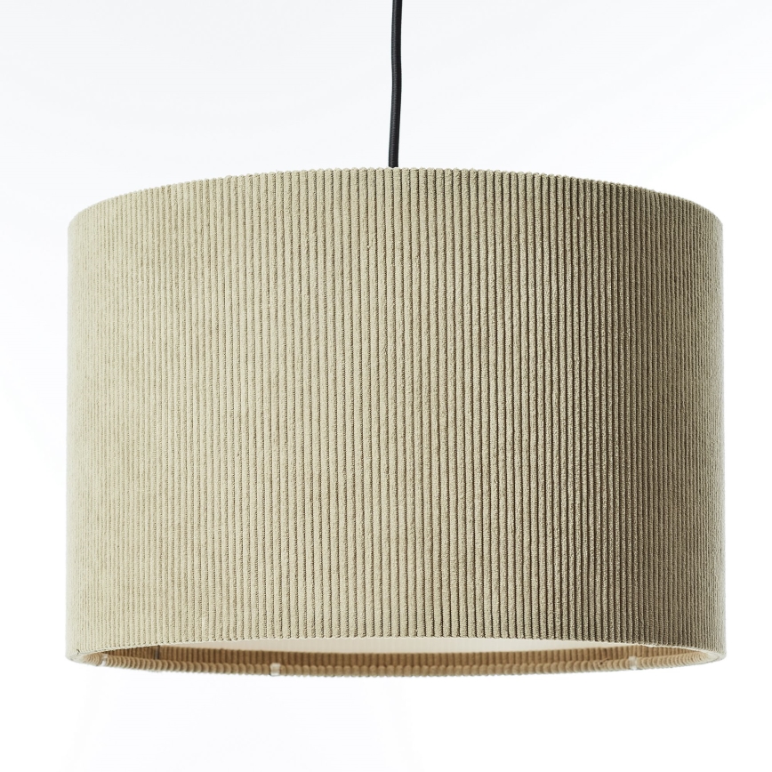 Brilliant - Ljuskrona med textilsladd TONY 1xE27/20W/230V diameter 35 cm beige