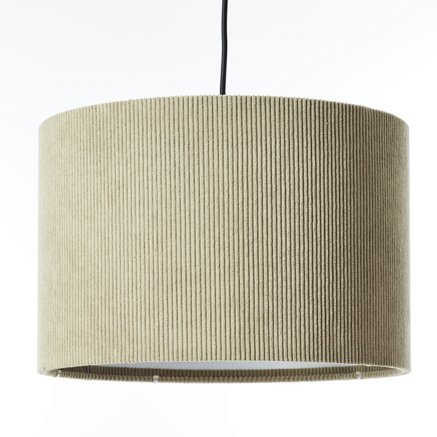 Brilliant - Ljuskrona med textilsladd TONY 1xE27/20W/230V diameter 35 cm beige