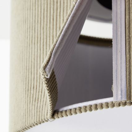 Brilliant - Ljuskrona med textilsladd TONY 1xE27/20W/230V diameter 35 cm beige