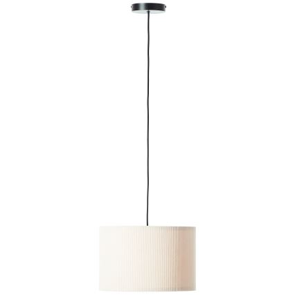 Brilliant - Ljuskrona med textilsladd TONY 1xE27/20W/230V diameter 35 cm grädde