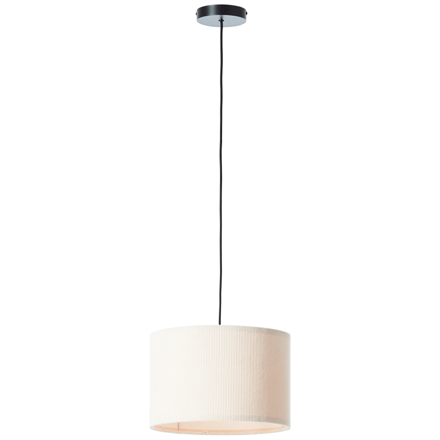 Brilliant - Ljuskrona med textilsladd TONY 1xE27/20W/230V diameter 35 cm grädde