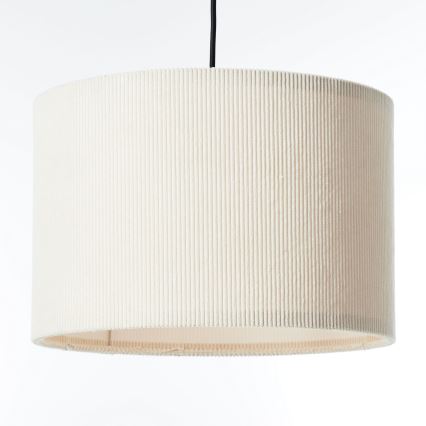 Brilliant - Ljuskrona med textilsladd TONY 1xE27/20W/230V diameter 35 cm grädde
