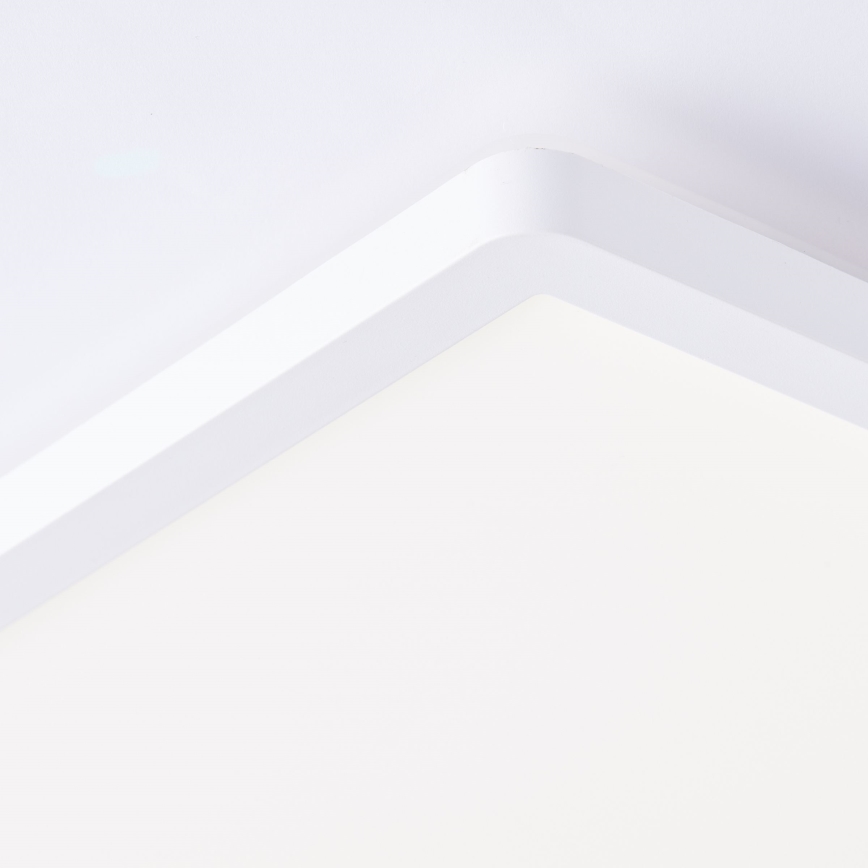 Brilliant - MILTON LED-taklampa 18W/230V 29,3x29,3 cm vit
