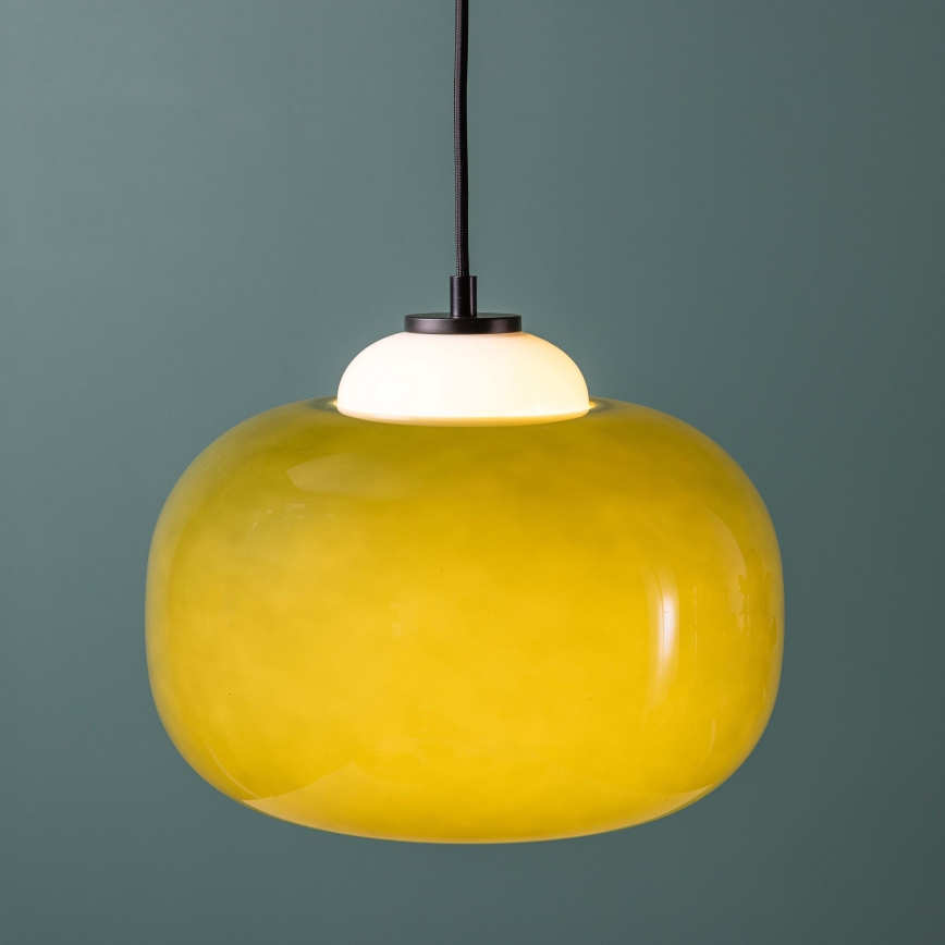 Brilliant - Pendellampa BLOP på vajer 1xE27/60W/230V grön