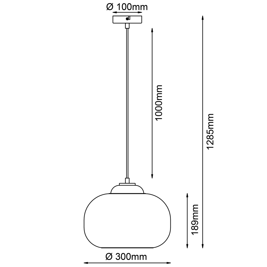 Brilliant - Pendellampa BLOP på vajer 1xE27/60W/230V grön