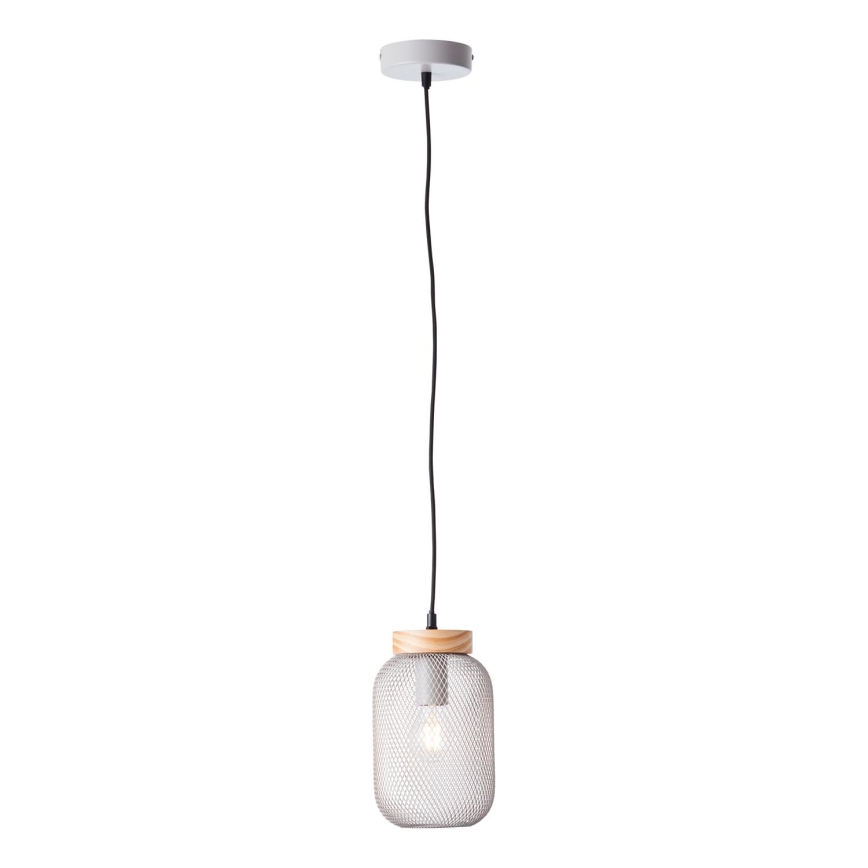Brilliant - Pendellampa med kabel GIADA 1xE27/40W/230V Ø 16 cm grå