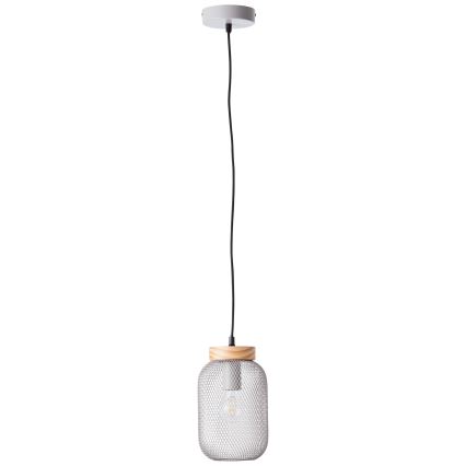 Brilliant - Pendellampa med kabel GIADA 1xE27/40W/230V Ø 16 cm grå