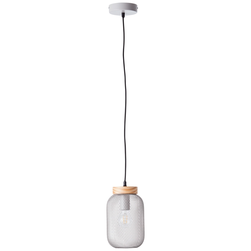 Brilliant - Pendellampa med kabel GIADA 1xE27/40W/230V Ø 16 cm grå