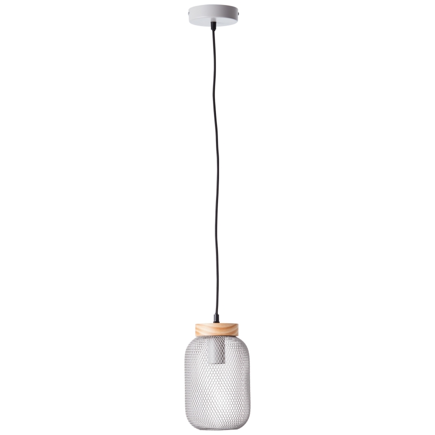 Brilliant - Pendellampa med kabel GIADA 1xE27/40W/230V Ø 16 cm grå
