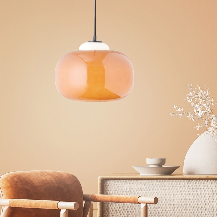 Brilliant - Pendellampa på vajer BLOP 1xE27/60W/230V orange