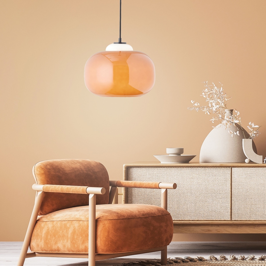 Brilliant - Pendellampa på vajer BLOP 1xE27/60W/230V orange