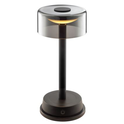 Brilliant - LED dimbar uppladdningsbar beröringsstyrd utomhusbordslampa RAZOR LED/2,5W/5V 2700K 2600 mAh IP44 svart