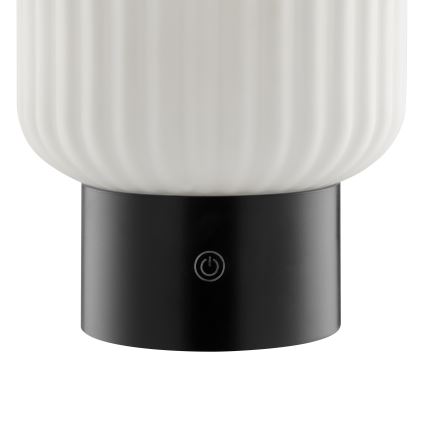 Brilliant - LED RGBW dimbar, uppladdningsbar, beröringsstyrd utomhusbordslampa SARASTRO LED/3W/5V 2700K 1800 mAh IP44 vit