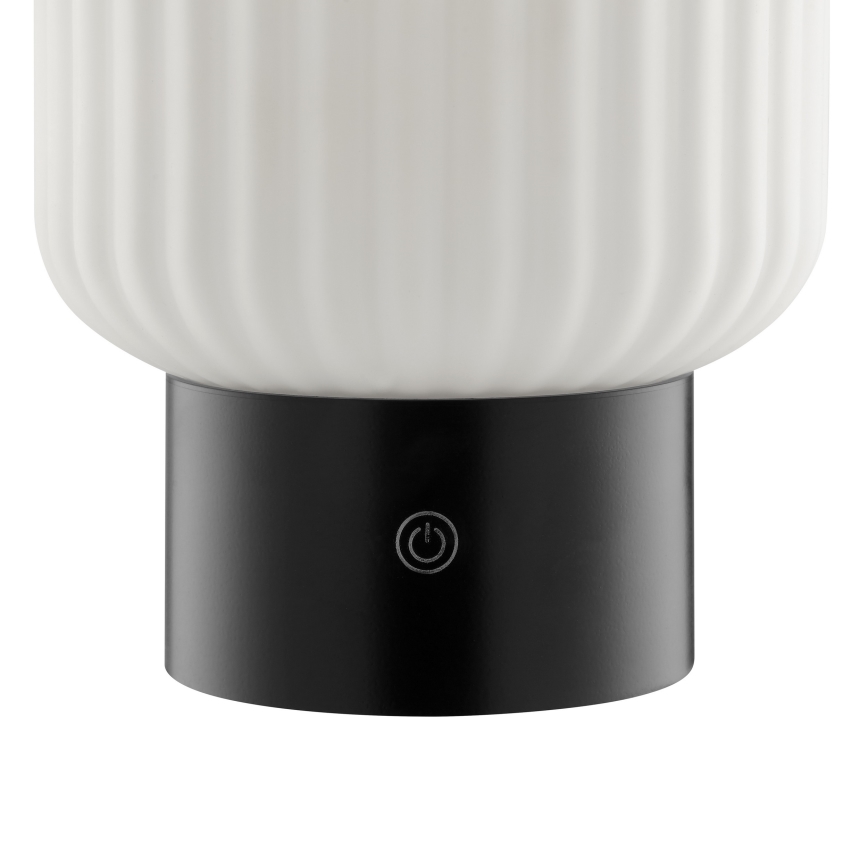 Brilliant - LED RGBW dimbar, uppladdningsbar, beröringsstyrd utomhusbordslampa SARASTRO LED/3W/5V 2700K 1800 mAh IP44 vit