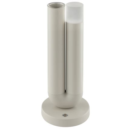 Brilliant - LED-dimbar, uppladdningsbar, beröringsstyrd utomhusbordslampa SAYU LED/2,5W/5V 2700K 2600 mAh IP44 grå