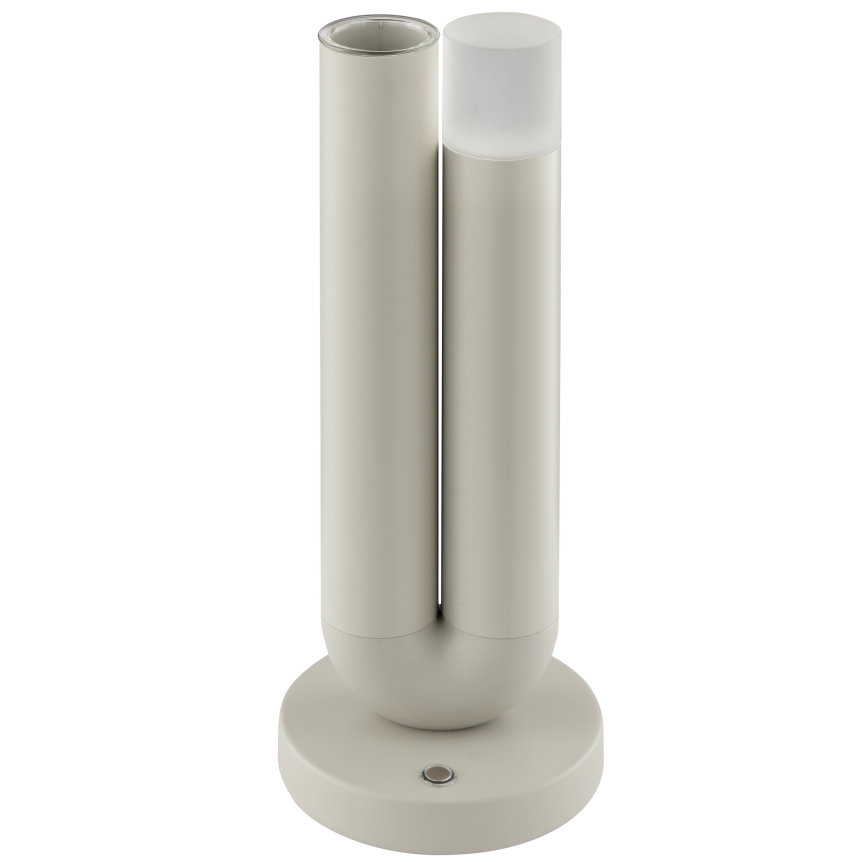 Brilliant - LED-dimbar, uppladdningsbar, beröringsstyrd utomhusbordslampa SAYU LED/2,5W/5V 2700K 2600 mAh IP44 grå