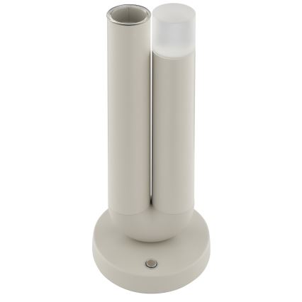 Brilliant - LED-dimbar, uppladdningsbar, beröringsstyrd utomhusbordslampa SAYU LED/2,5W/5V 2700K 2600 mAh IP44 grå