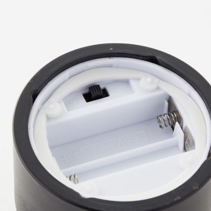 Brilliant - Set med 3 LED-ljus BOUGIE LED/2xAA IP44 svart/rökfärgad