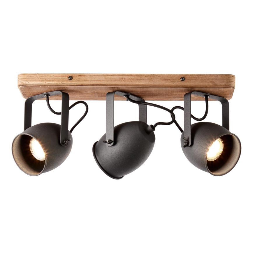 Brilliant - Spotlampa CROWTON 3xGU10/6W/230V furu