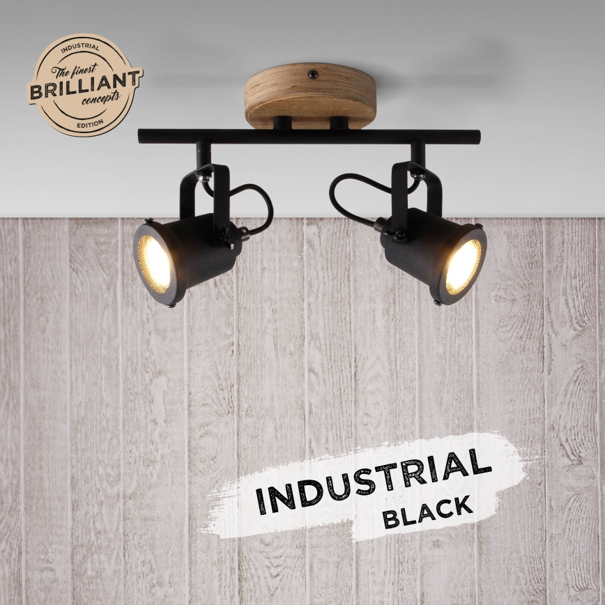 Brilliant - Spotlampa INGE 2xGU10/6W/230V furu