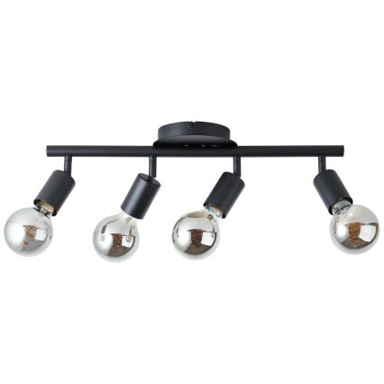 Brilliant - Spotlampa TIFFANY 4xE27/28W/230V svart