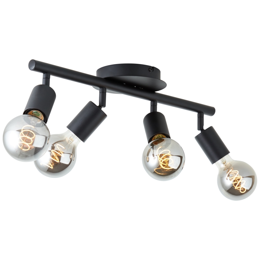 Brilliant - Spotlampa TIFFANY 4xE27/28W/230V svart