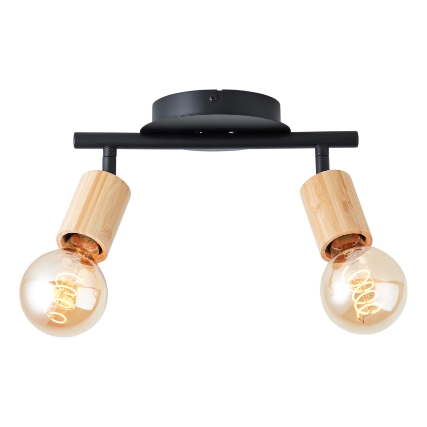 Brilliant - Spotlight TIFFANY 2xE27/28W/230V bambu
