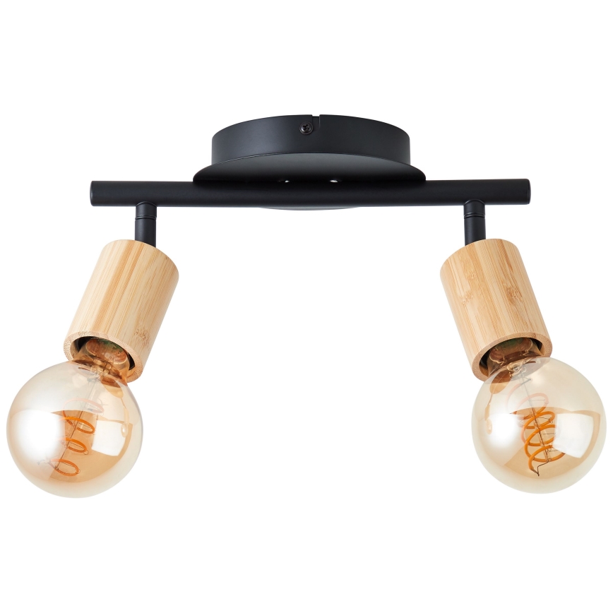 Brilliant - Spotlight TIFFANY 2xE27/28W/230V bambu