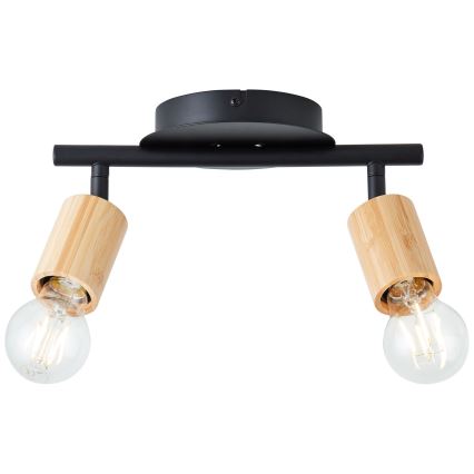 Brilliant - Spotlight TIFFANY 2xE27/28W/230V bambu