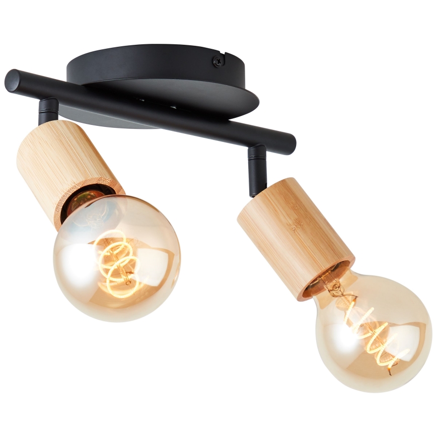 Brilliant - Spotlight TIFFANY 2xE27/28W/230V bambu