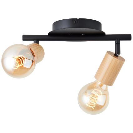 Brilliant - Spotlight TIFFANY 2xE27/28W/230V bambu