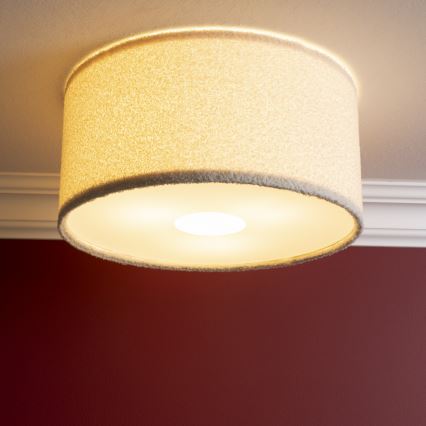 Brilliant - Taklampa TEDDY 3xE27/20W/230V Ø 45 cm krämvit