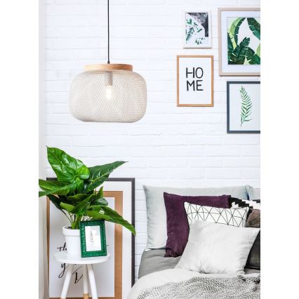 Brilliant - Takpendel på kabel GIADA 1xE27/40W/230V Ø 39 cm grå