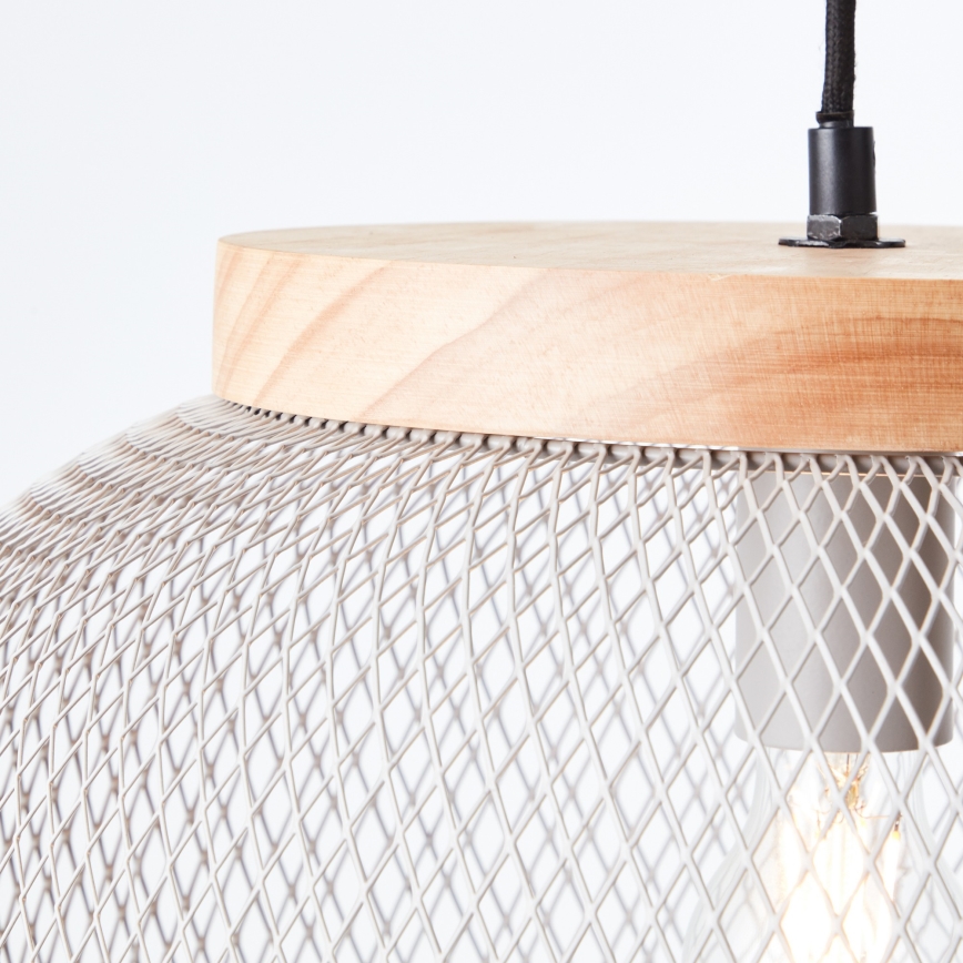 Brilliant - Takpendel på kabel GIADA 1xE27/40W/230V Ø 39 cm grå