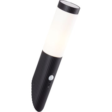 Brilliant - Utomhus vägglampa med sensor KALEO 1xE27/10W/230V IP44 svart