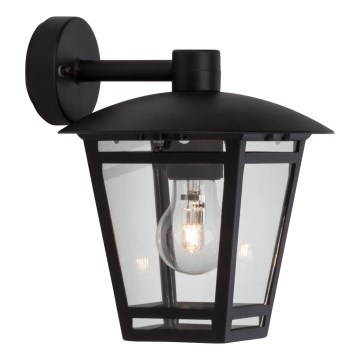 Brilliant - Utomhus vägglampa RILEY 1xE27/40W/230V IP44 svart
