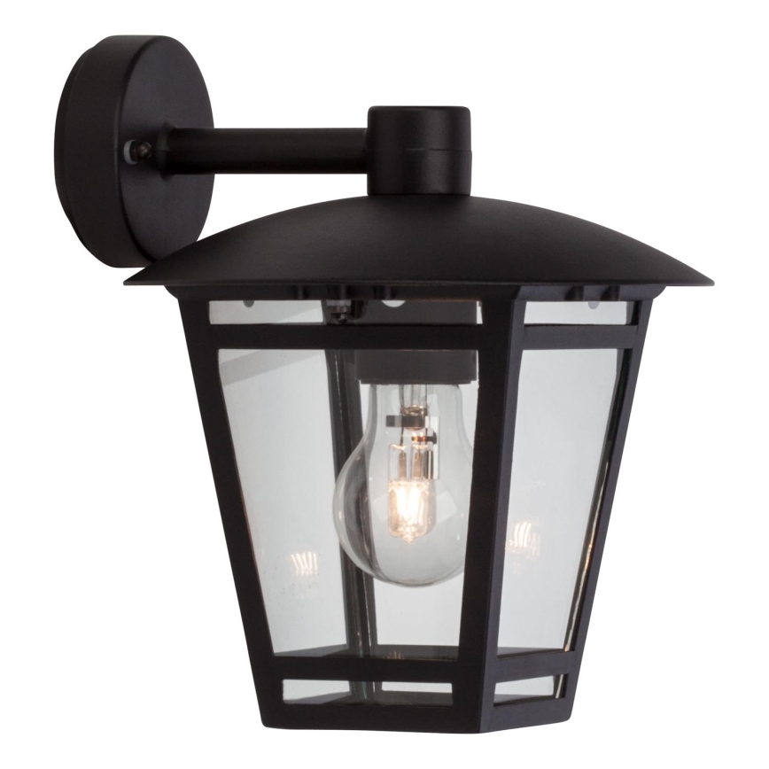 Brilliant - Utomhus vägglampa RILEY 1xE27/40W/230V IP44 svart