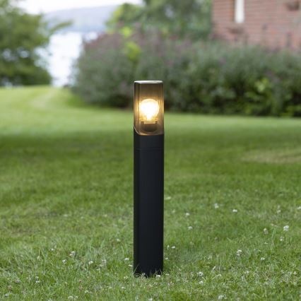 Brilliant - Utomhuslampa MINOU 1xE27/10W/230V 60 cm IP44 svart/rökig