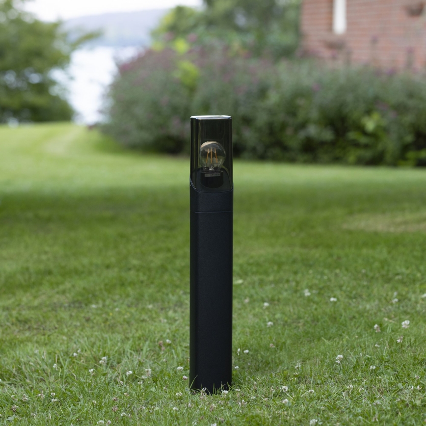 Brilliant - Utomhuslampa MINOU 1xE27/10W/230V 60 cm IP44 svart/rökig