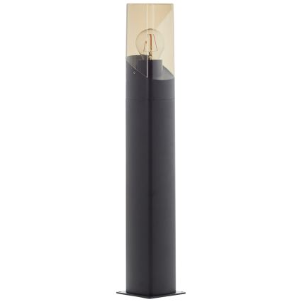Brilliant - Utomhuslampa MINOU 1xE27/10W/230V 60 cm IP44 svart/rökig