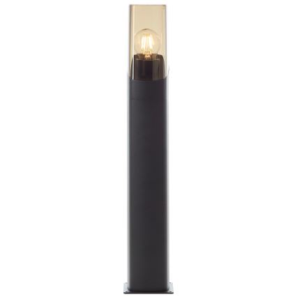 Brilliant - Utomhuslampa MINOU 1xE27/10W/230V 60 cm IP44 svart/rökig