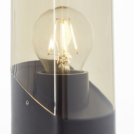 Brilliant - Utomhuslampa MINOU 1xE27/10W/230V 60 cm IP44 svart/rökig