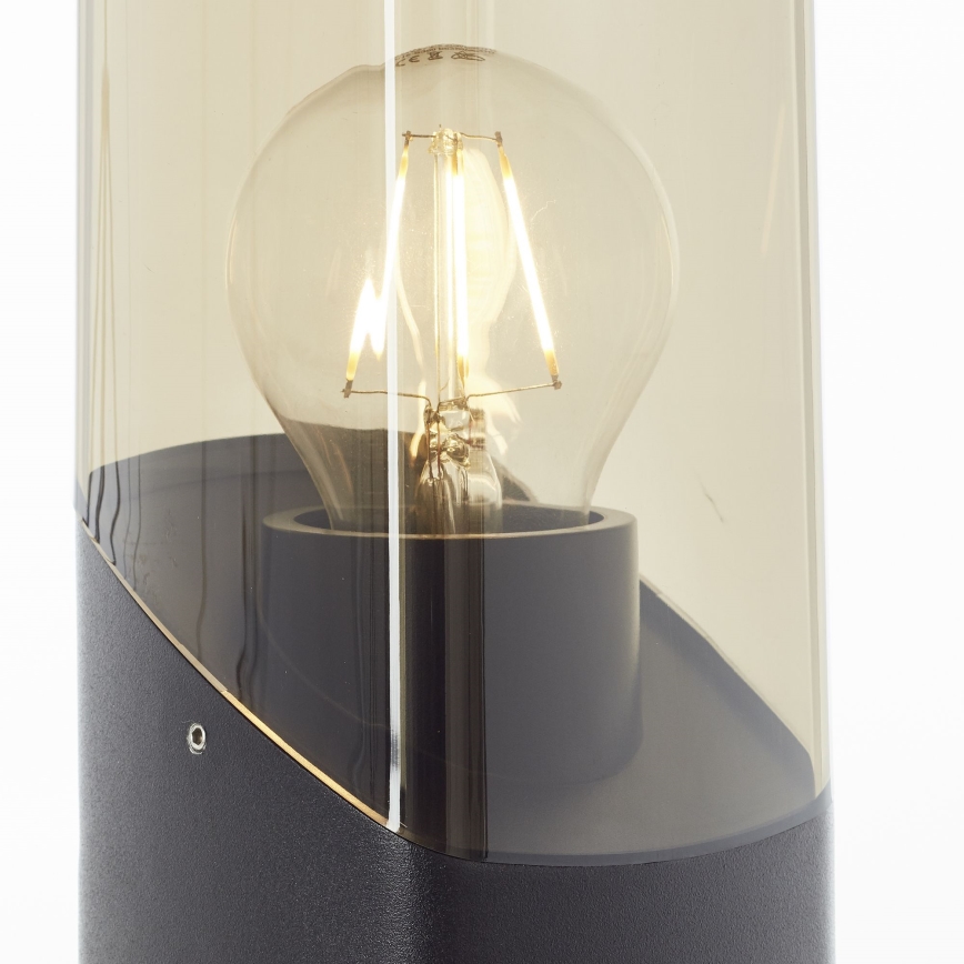 Brilliant - Utomhuslampa MINOU 1xE27/10W/230V 60 cm IP44 svart/rökig